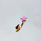 Celestial Star Spike Titanium Horseshoe Ring detail 9
