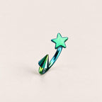 Celestial Star Spike Titanium Horseshoe Ring detail 13