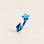 Celestial Star Spike Titanium Horseshoe Ring detail 16