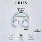 Dragon Claw Opal Titanium Horseshoe Ring detail 14