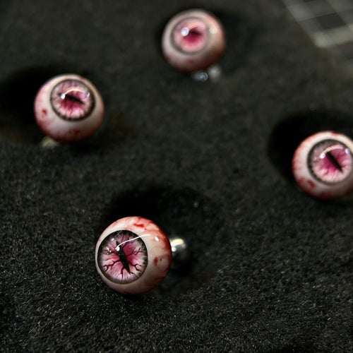 Cthulhu Eye - Nezuko Bloodline | Ear/Tongue/Lip Titanium Studs