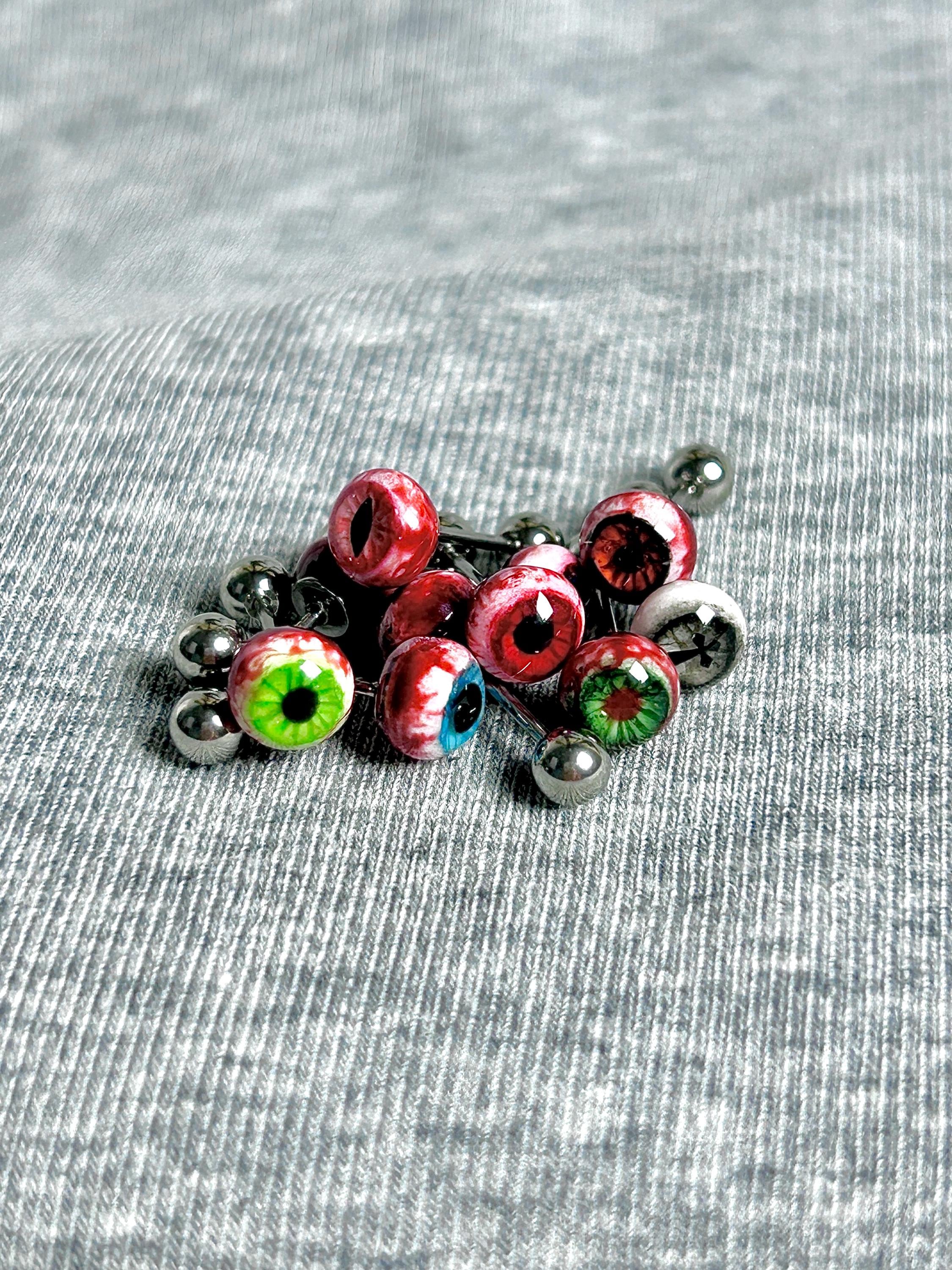 Cthulhu Eye - Bloody Mary Twin Gaze | Tongue/Ear/Lip Barbell