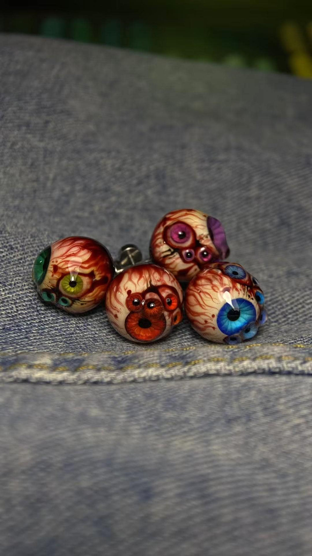 Cthulhu Eye - Polycoria Mutation | Ear/Tongue/Lip Titanium Studs