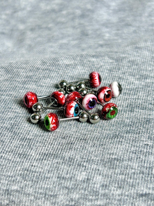 Cthulhu Eye - Bloody Mary Twin Gaze | Tongue/Ear/Lip Barbell
