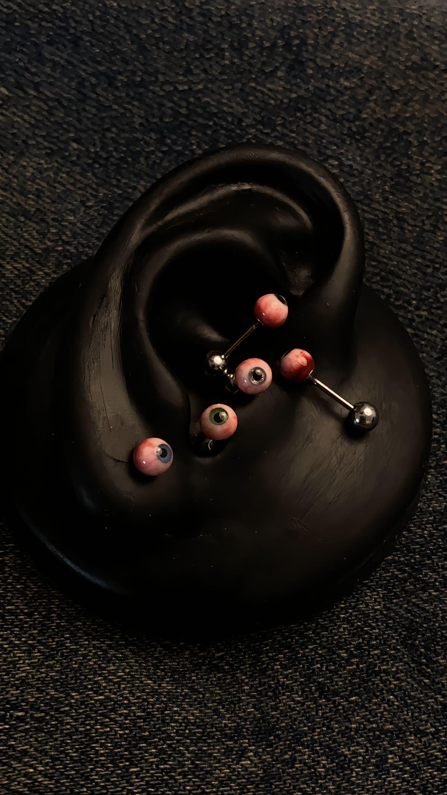 Cthulhu Eye - Pearlescent Abyss | Ear/Tongue/Lip Titanium Studs