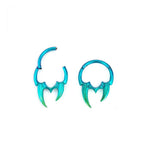 16G Titanium Vampire Fang Clicker Ring | Gothic Septum Daith Helix Cartilage Hoop Piercing Jewelry Halloween Gift for Her/Him - Image 7