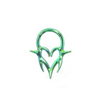 16G Titanium Vampire Fang Heart Clicker Ring | Gothic Heart Septum Daith Helix Cartilage Hoop Piercing Jewelry Halloween Gift for Her Him - Image 10