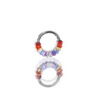 16G Rainbow Baguette Clicker Ring | Titanium Septum Jewelry | CZ Daith Hoop | Helix Cartilage Gift for Her - Image 4