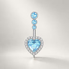ASTM F136 Titanium Cross Belly Button Ring｜14G Navel Piercing｜CZ Cross Navel Ring｜Externally Threaded｜Gift for Her
