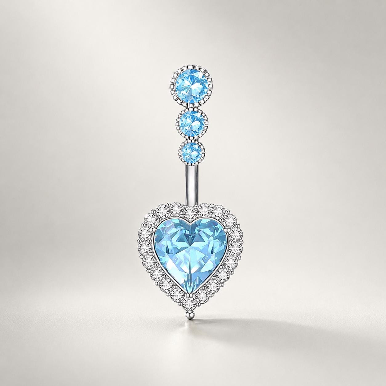 ASTM F136 Titanium Cross Belly Button Ring｜14G Navel Piercing｜CZ Cross Navel Ring｜Externally Threaded｜Gift for Her