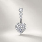 ASTM F136 Titanium Cross Belly Button Ring｜14G Navel Piercing｜CZ Cross Navel Ring｜Externally Threaded｜Gift for Her