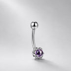 ASTM F136 Titanium Dragon Claw Eyebrow Ring, 16G Curved Barbell, Gemstone Spike Brow Piercing Jewelry, Gothic Rook Vertical Labret