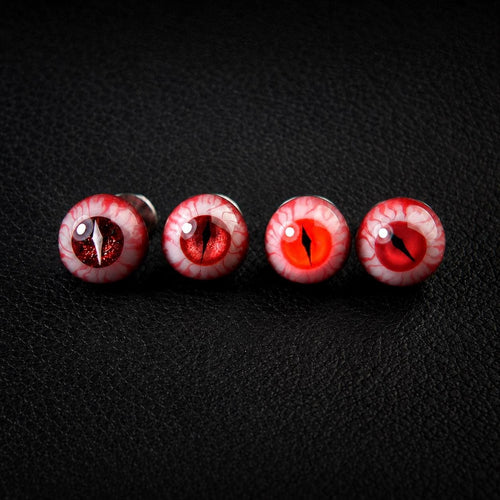 Cthulhu Eye - Blood Moon Dragon | Ear/Tongue/Lip Titanium Studs
