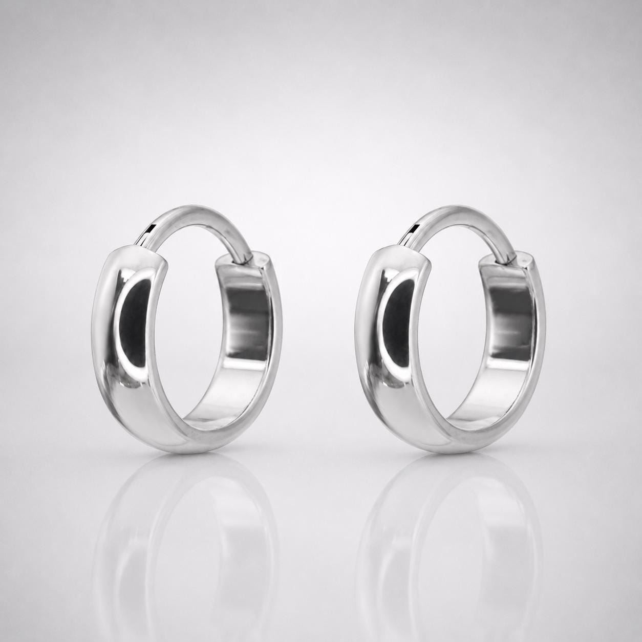 ASTM F136 Titanium Chunky Gold Septum Ring｜16G Hinged Clicker｜Minimalist Hoop Daith Jewelry｜Hypoallergenic｜Helix Conch Rook - Image 4