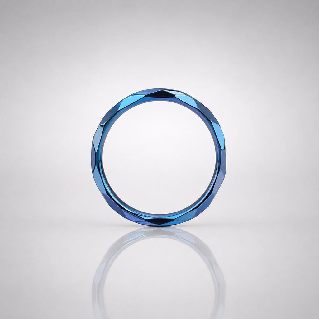 ASTM F136 Titanium Faceted Rainbow Septum Ring｜16G Hinged Clicker｜Geometric Daith Jewelry｜Hypoallergenic｜Helix Conch Rook - Image 7
