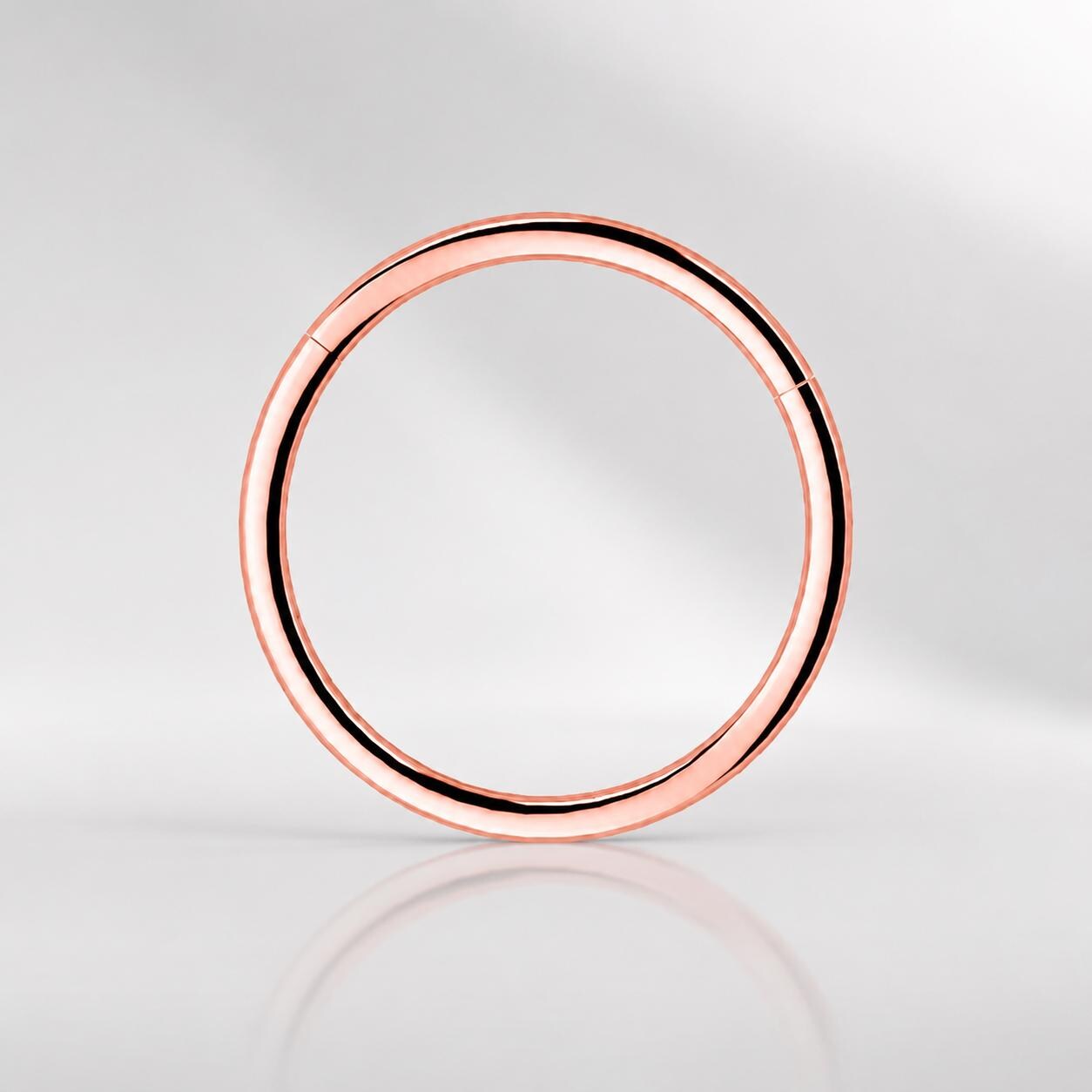 ASTM F136 Titanium Double Hoop Septum Ring｜16G Hinged Clicker｜Minimalist Stacked Daith Jewelry｜Hypoallergenic｜Helix Conch Rook Cartilage - Image 5