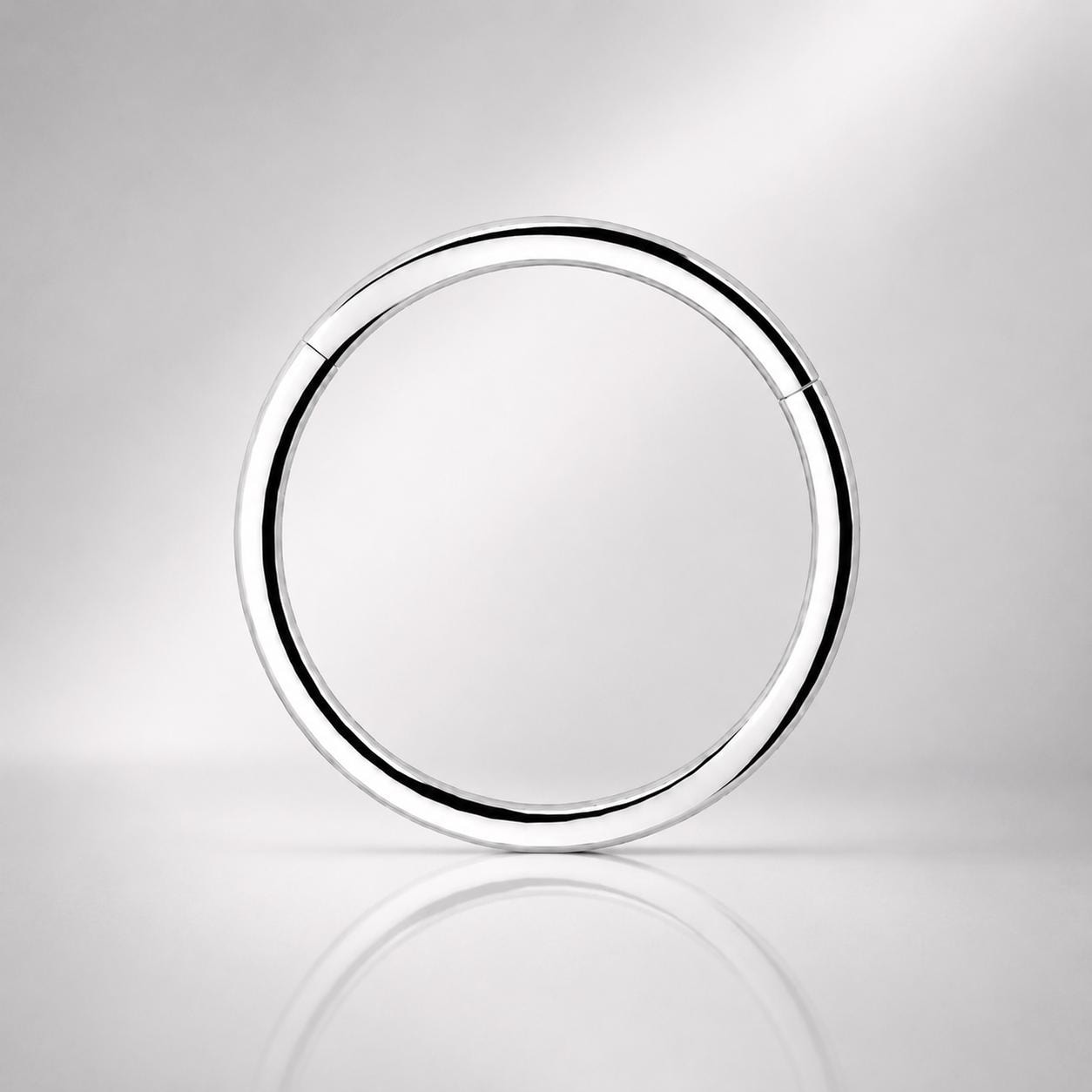ASTM F136 Titanium Double Hoop Septum Ring｜16G Hinged Clicker｜Minimalist Stacked Daith Jewelry｜Hypoallergenic｜Helix Conch Rook Cartilage - Image 6