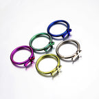 ASTM F136 Titanium Cross Septum Ring｜16G Hinged Clicker｜Gothic Daith Jewelry｜Hypoallergenic｜Helix Conch Rook Cartilage - Image 5