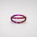 ASTM F136 Titanium Double Hoop Studded Septum Ring｜16G Hinged Clicker｜Punk Daith Jewelry｜Hypoallergenic｜Helix Conch Rook Cartilage - Image 6