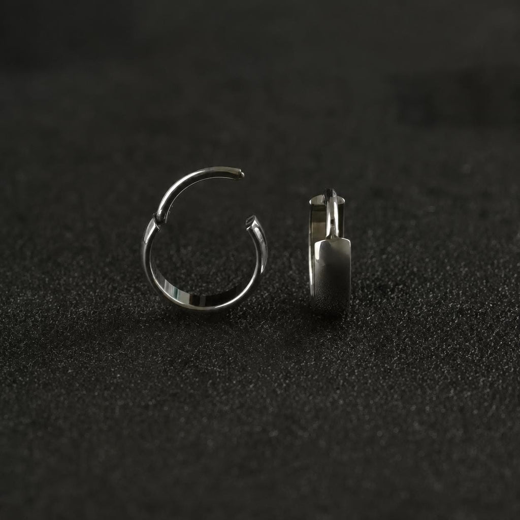ASTM F136 Titanium Chunky Gold Septum Ring｜16G Hinged Clicker｜Minimalist Hoop Daith Jewelry｜Hypoallergenic｜Helix Conch Rook - Image 3