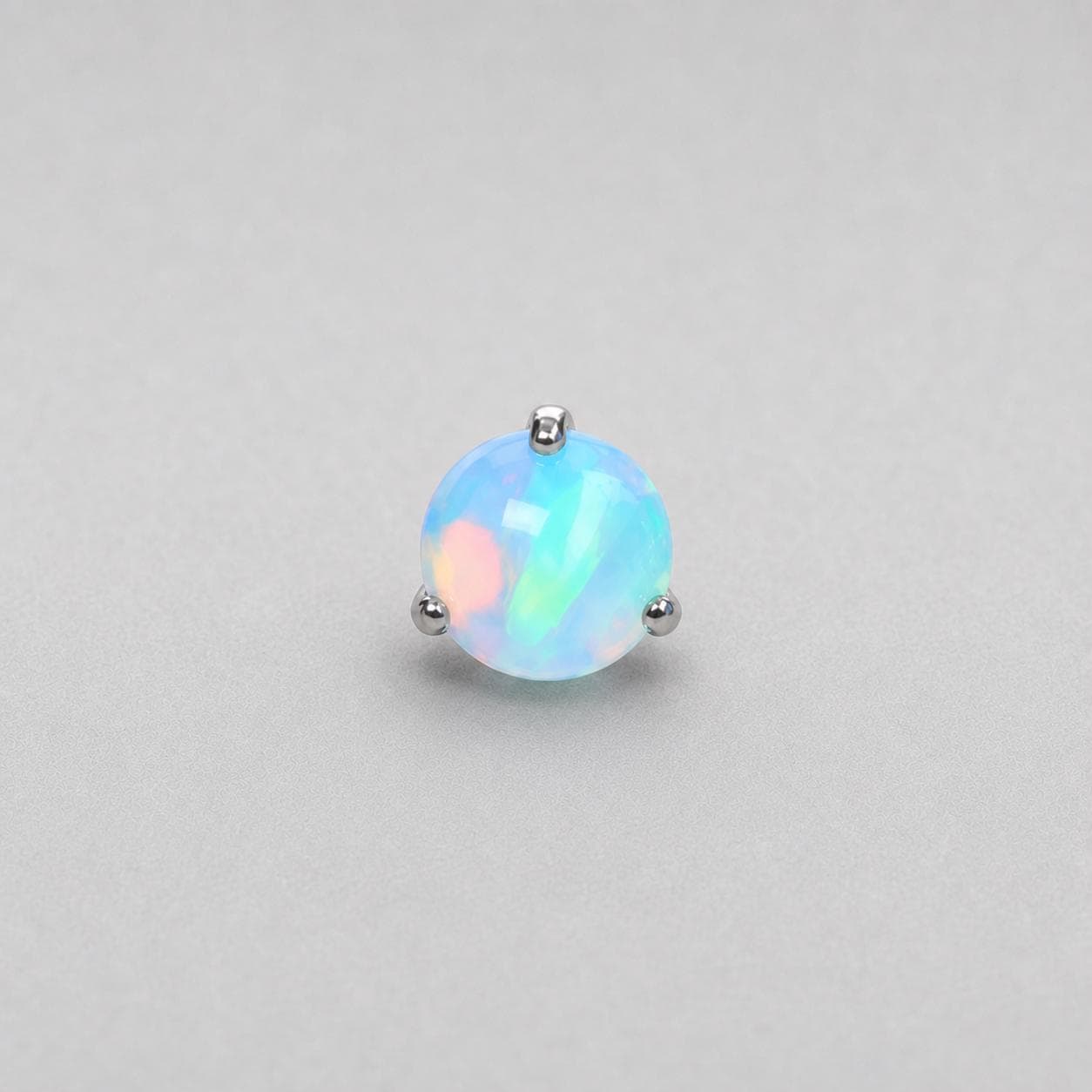 Titanium Aurora Orb Opal Piercing Top - image 8