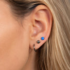 Titanium Fire Opal Four-Prong Piercing Top - image 4