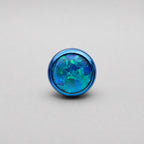 Titanium Fire Opal Bezel Piercing Top - image 10