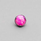 Titanium Fire Opal Wave-Edge Piercing Top - image 6