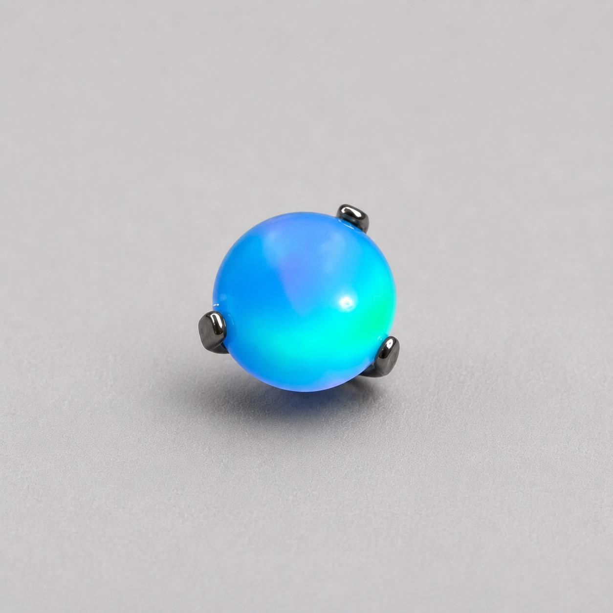 Titanium Nebula Opal Dragon-Claw Piercing Top - image 10