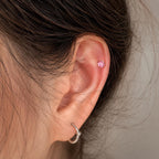 Titanium Nebula Opal Three-Prong Piercing Top - image 3