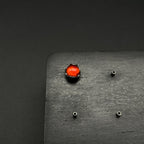 Titanium Jelly Opal Wave-Edge Piercing Top - image 6