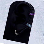 ASTM F136 Titanium Double Hoop Beaded Septum Ring｜16G Hinged Clicker｜Stacked Bead Daith Jewelry｜Hypoallergenic｜Helix Conch Rook Cartilage - Image 5