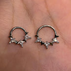 ASTM F136 Titanium Bow Septum Ring｜16G Hinged Clicker｜Cute Bow Daith Jewelry｜Hypoallergenic｜Helix Conch Rook Cartilage - Image 4