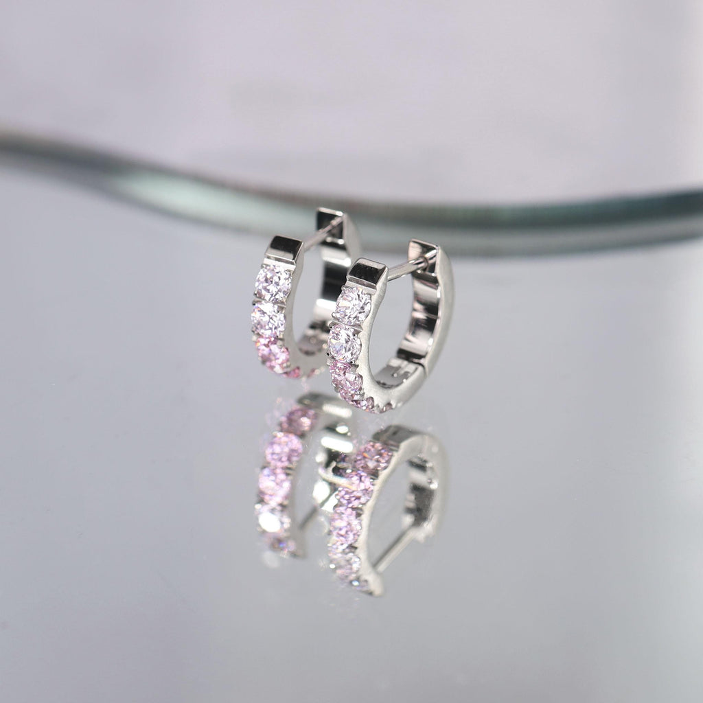 ASTM F136 Titanium Colorful CZ Septum Ring｜16G Hinged Clicker｜Rainbow Daith Jewelry｜Hypoallergenic｜Helix Conch Rook Cartilage - Image 3