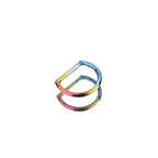 ASTM F136 Titanium D Shape Septum Ring｜16G Hinged Clicker｜Minimalist Daith Jewelry｜Hypoallergenic｜Helix Conch Rook Cartilage - Image 4
