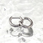 ASTM F136 Titanium Septum Ring｜16G Hinged Clicker Hoop｜Minimalist Daith Jewelry｜Hypoallergenic｜Helix Conch Rook Cartilage - Image 3