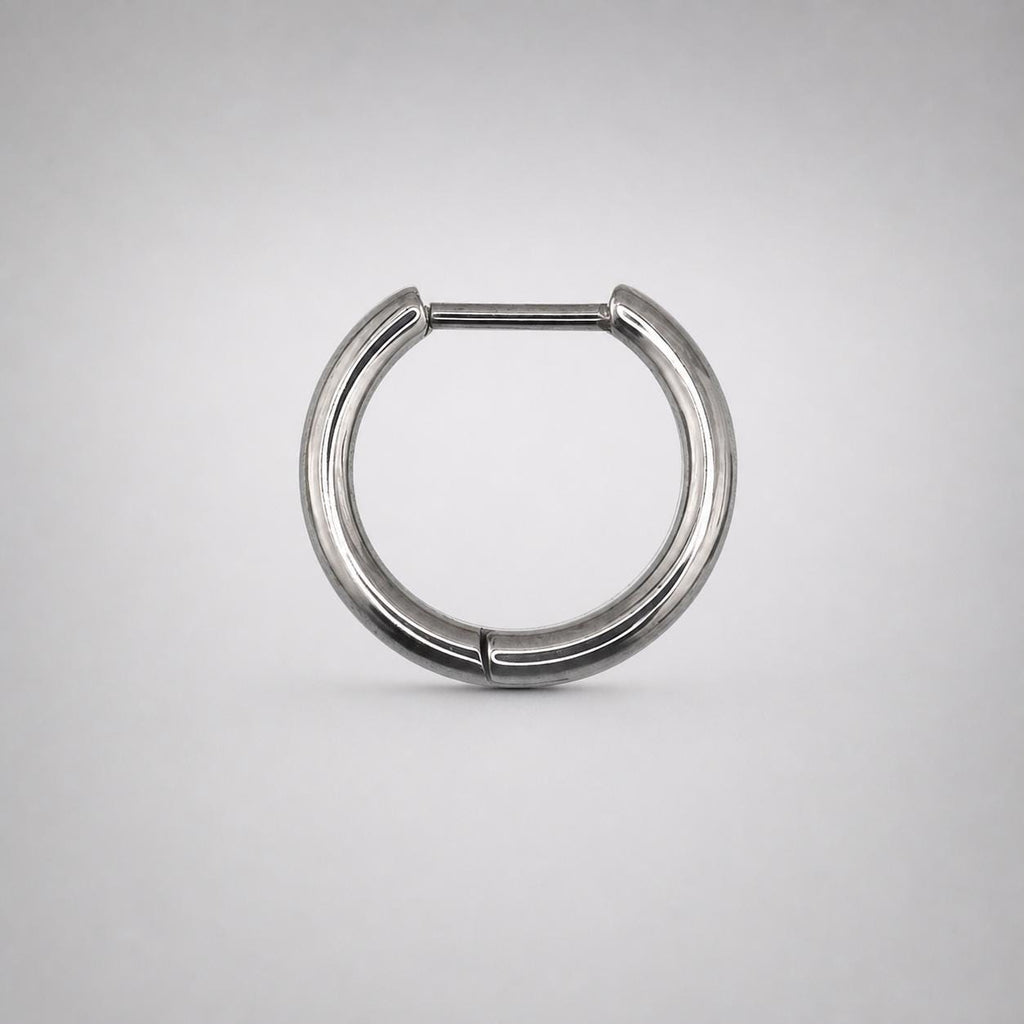 ASTM F136 Titanium Septum Ring｜16G Hinged Clicker Hoop｜Minimalist Daith Jewelry｜Hypoallergenic｜Helix Conch Rook Cartilage - Image 6