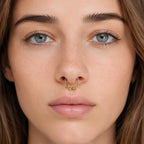 ASTM F136 Titanium Snake Septum Ring｜16G Hinged Clicker｜Serpent Daith Jewelry｜Hypoallergenic｜Helix Conch Rook Cartilage - Image 2