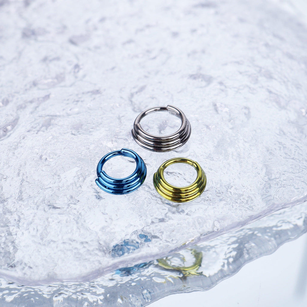 ASTM F136 Titanium Bow Septum Ring｜16G Hinged Clicker｜Cute Bow Daith Jewelry｜Hypoallergenic｜Helix Conch Rook Cartilage - Image 4