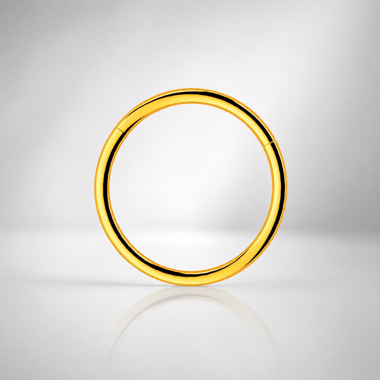 ASTM F136 Titanium Double Hoop Septum Ring｜16G Hinged Clicker｜Minimalist Stacked Daith Jewelry｜Hypoallergenic｜Helix Conch Rook Cartilage - Image 7