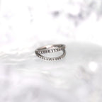 ASTM F136 Titanium Double Hoop Studded Septum Ring｜16G Hinged Clicker｜Punk Daith Jewelry｜Hypoallergenic｜Helix Conch Rook Cartilage - Image 3