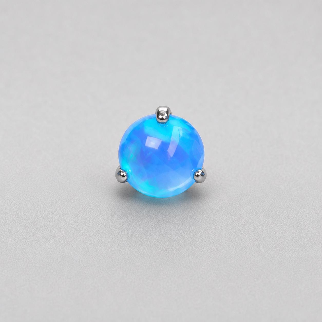 Titanium Aurora Orb Opal Piercing Top - image 10