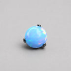 Titanium Fire Opal Four-Prong Piercing Top - image 9