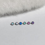 Titanium Fire Opal Bezel Piercing Top - image 5