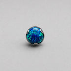 Titanium Fire Opal Wave-Edge Piercing Top - image 7