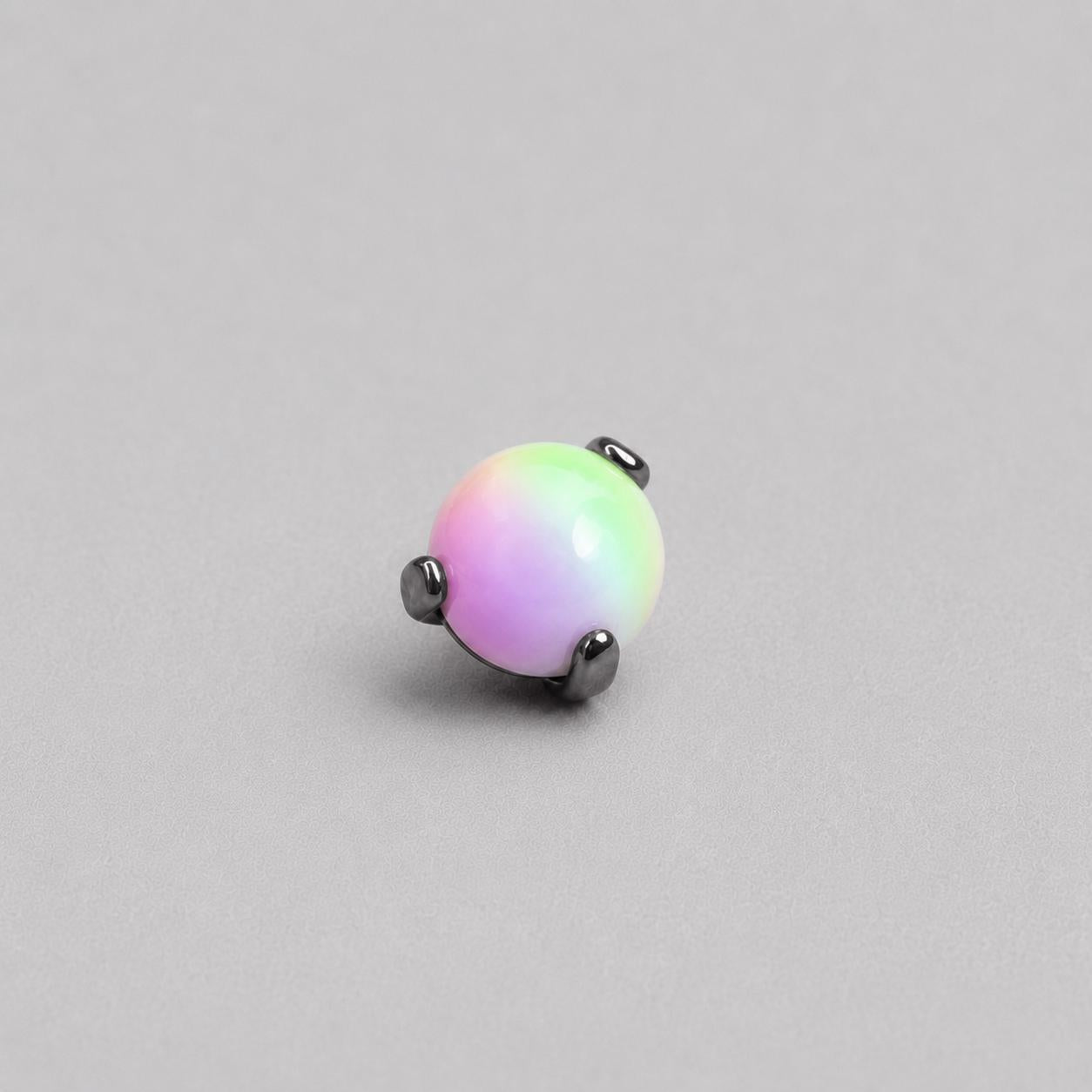 Titanium Nebula Opal Three-Prong Piercing Top - image 10
