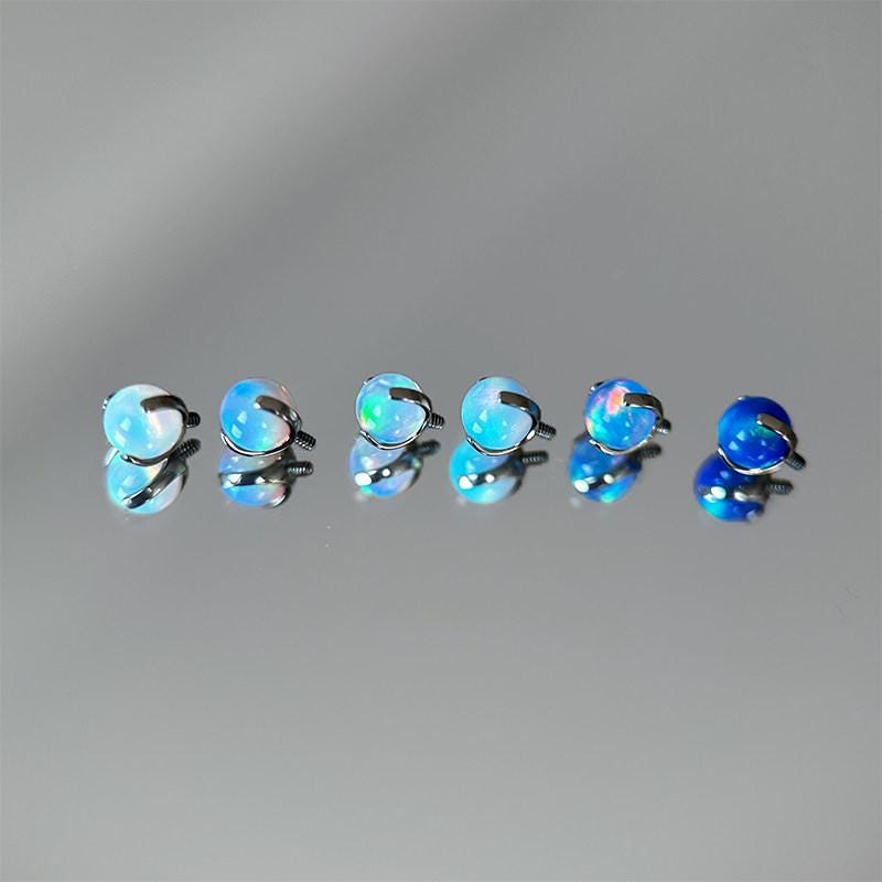 Titanium Nebula Opal Dragon-Claw Piercing Top - image 5