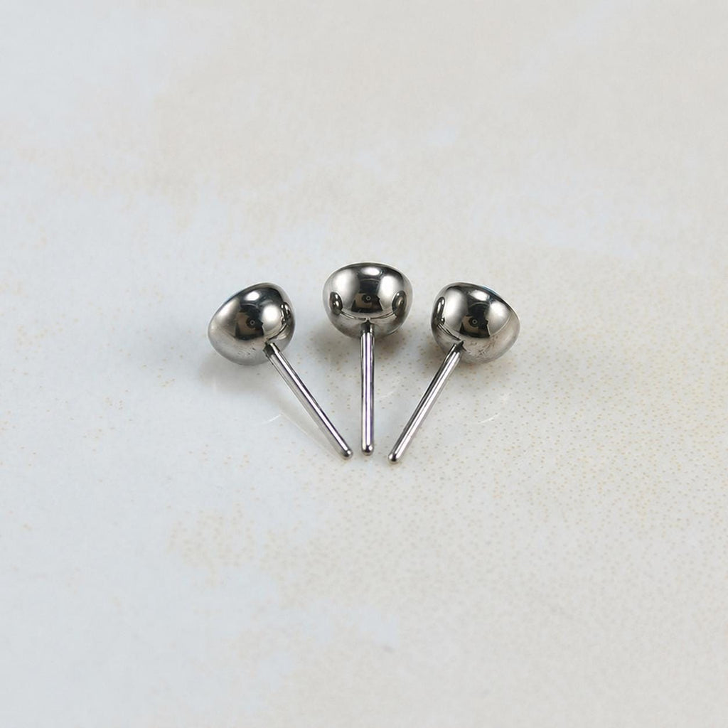 Titanium Fire Opal Threadless Piercing Top - image 6