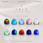 Titanium Nebula Opal Dragon-Claw Piercing Top - image 1