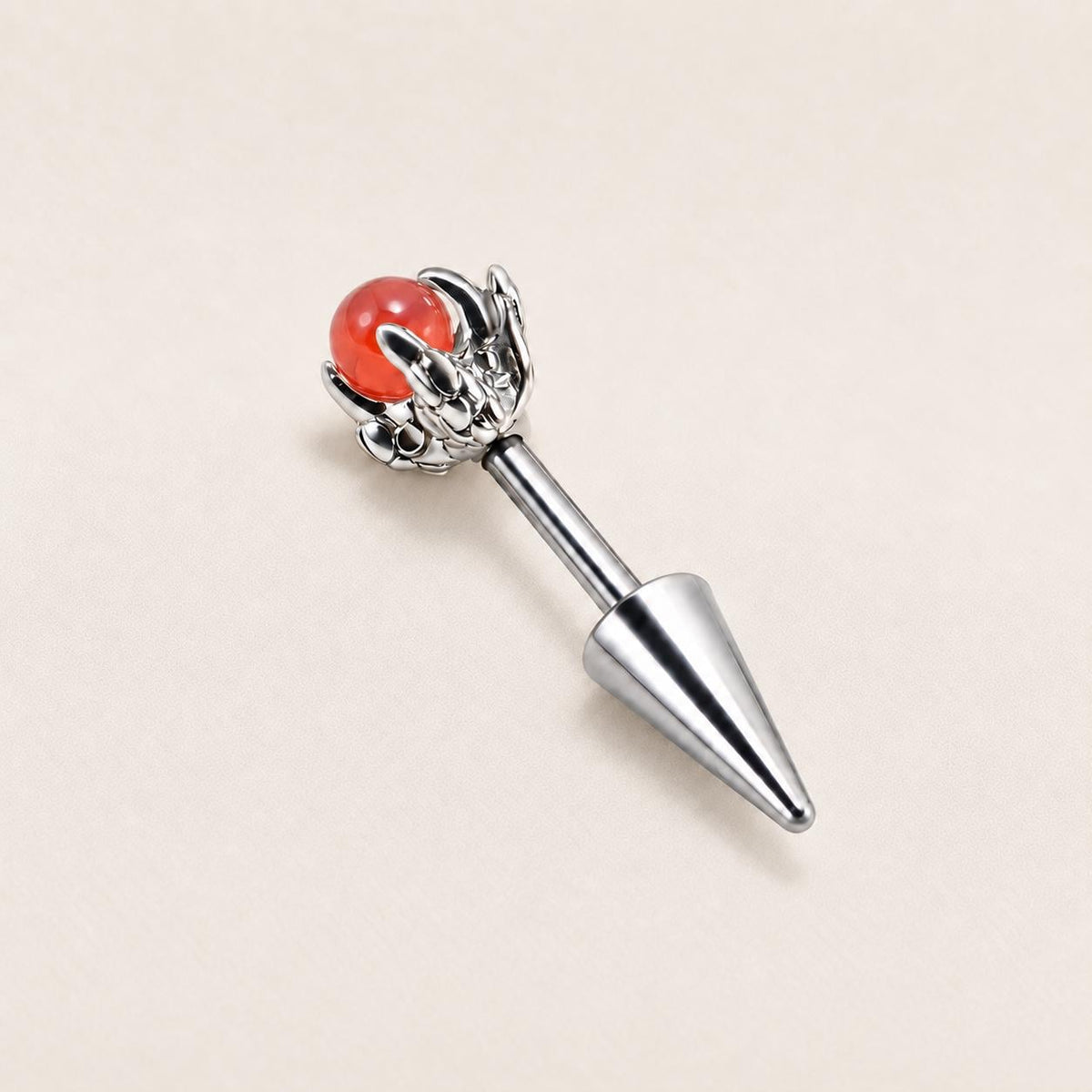 ETSY 4569330607 | IMAGE 11 | Dragon Claw Orb & Spike Barbell